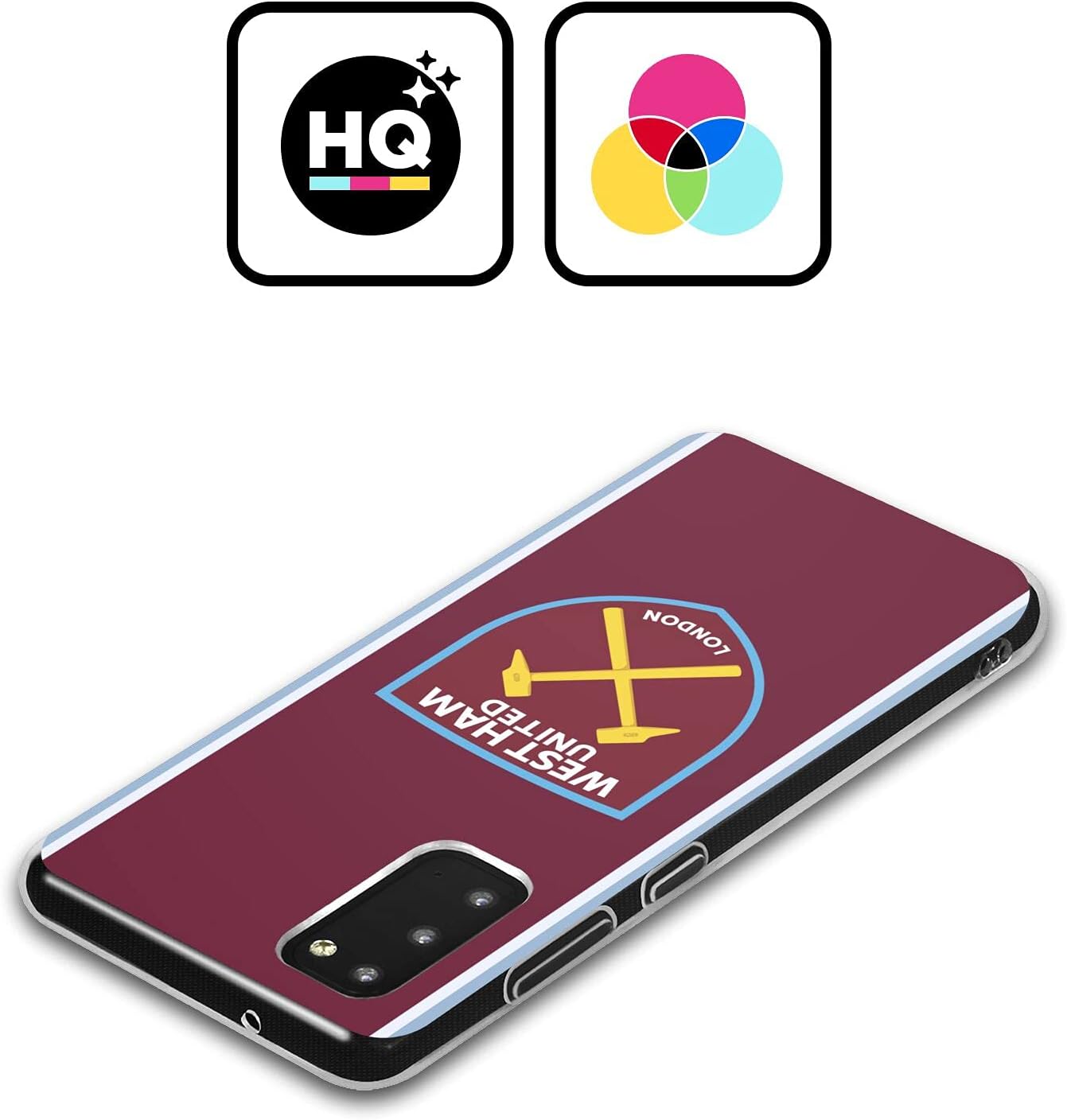 Head Case Designs Officially Licensed West Ham United FC Home 2021/22 Crest Kit Gel Case [Military Grade Protection] Compatible with Samsung Galaxy A53 5G (2022)