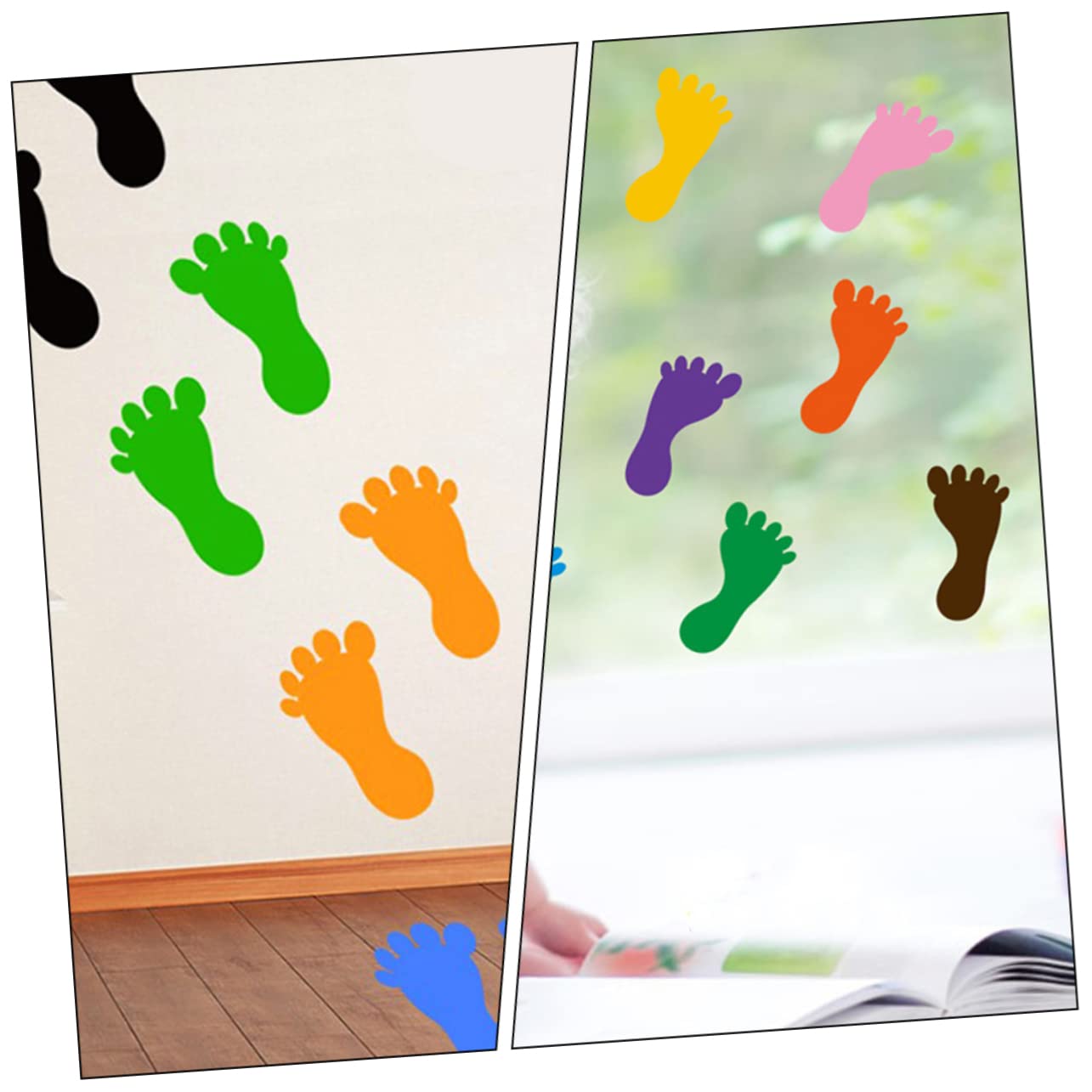 18 Paar Fußabdruck Aufkleber - Rutschfeste Bodenaufkleber Für Badezimmer