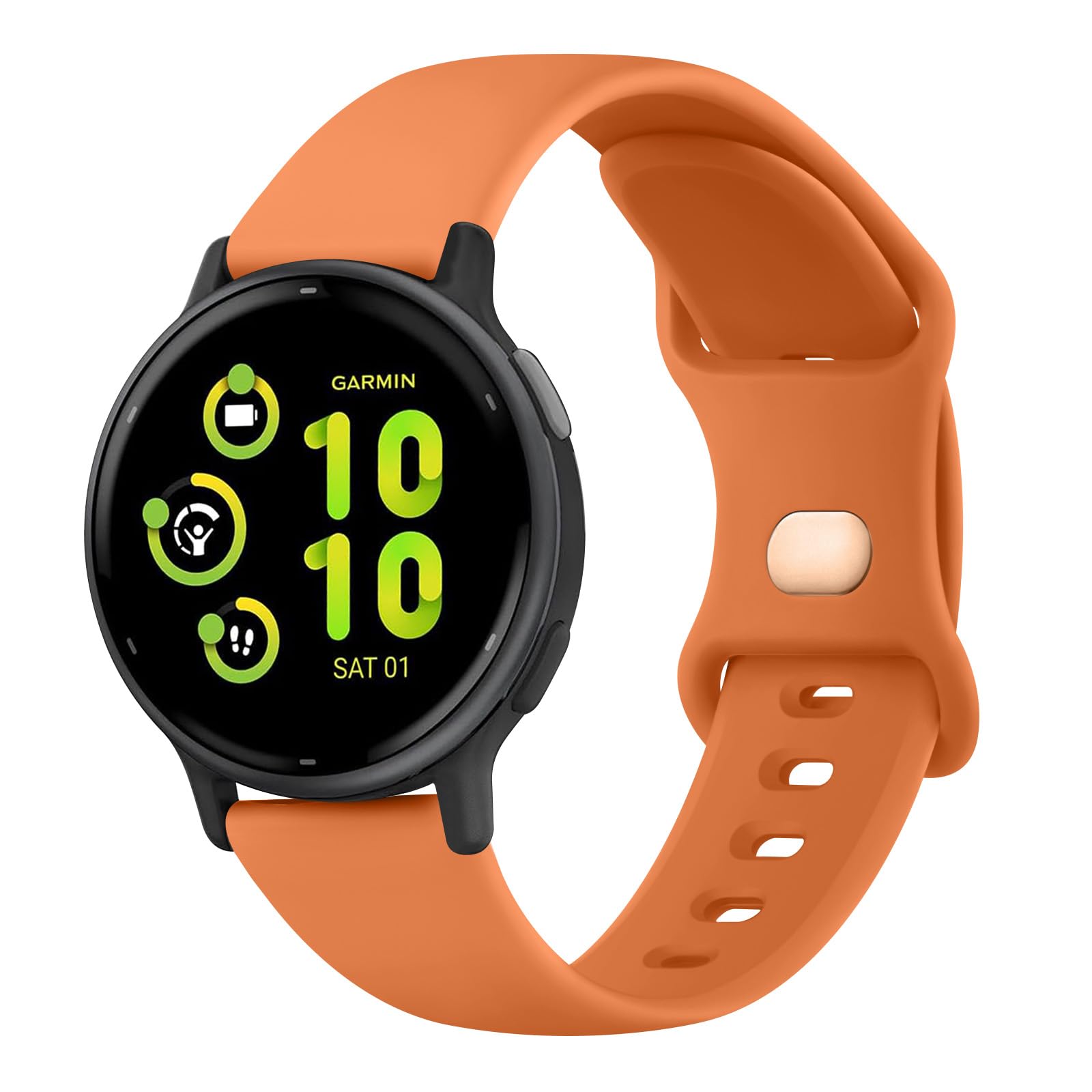 AK Silicone Bands Compatible with Garmin Vivoactive 5 / Vivoactive 3 Watch Band, Garmin Venu 2 Plus / Venu Sq / Venu Watch Band Women Men, Soft Replacement Strap for Garmin Vivomove Sport, Vivoactive 3 Music, Forerunner 645 / 245 Music Smart Watch