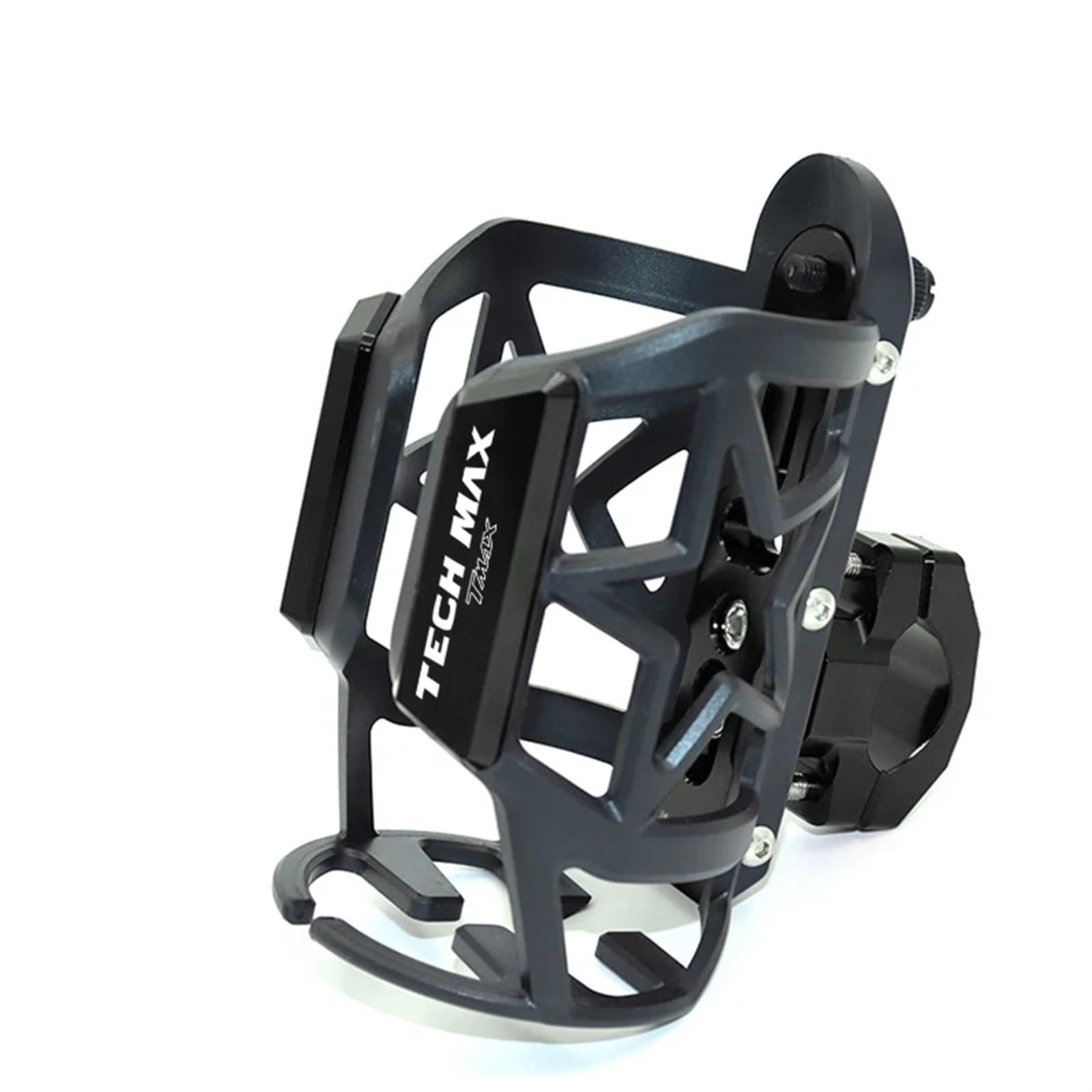WARFEL Motorcycle Cup Holder Accessories CNC Aluminum Alloy Beverage Drink Cup Holder Mount For Y&amaha TMAX560 Tech Max (Color : Black-Tech Max)