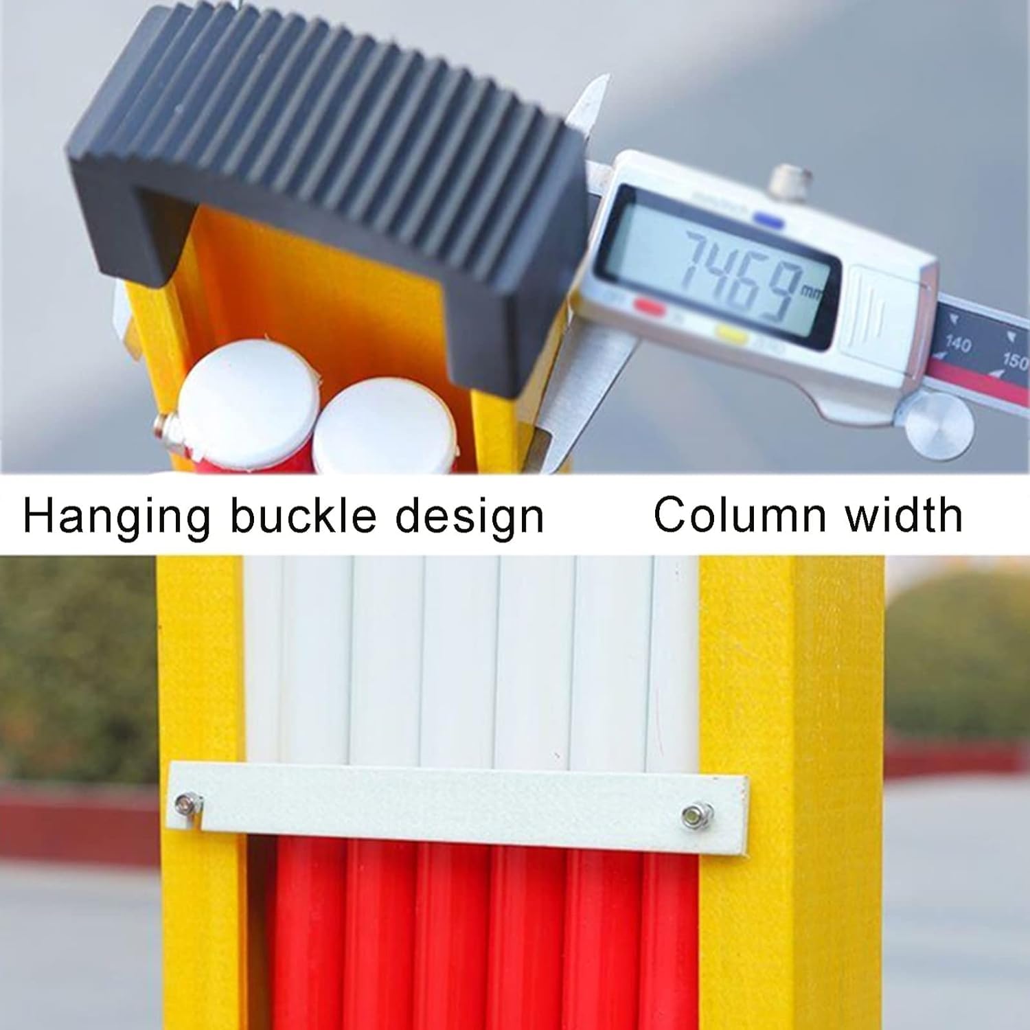 Barricata espandibile Le barriere retrattili (con rotelle) assicurano che tutte le aree pericolose o vietate siano transennate Recinzione stradale retrattile (Color : Rosso, Size : 1.2 * 4m)