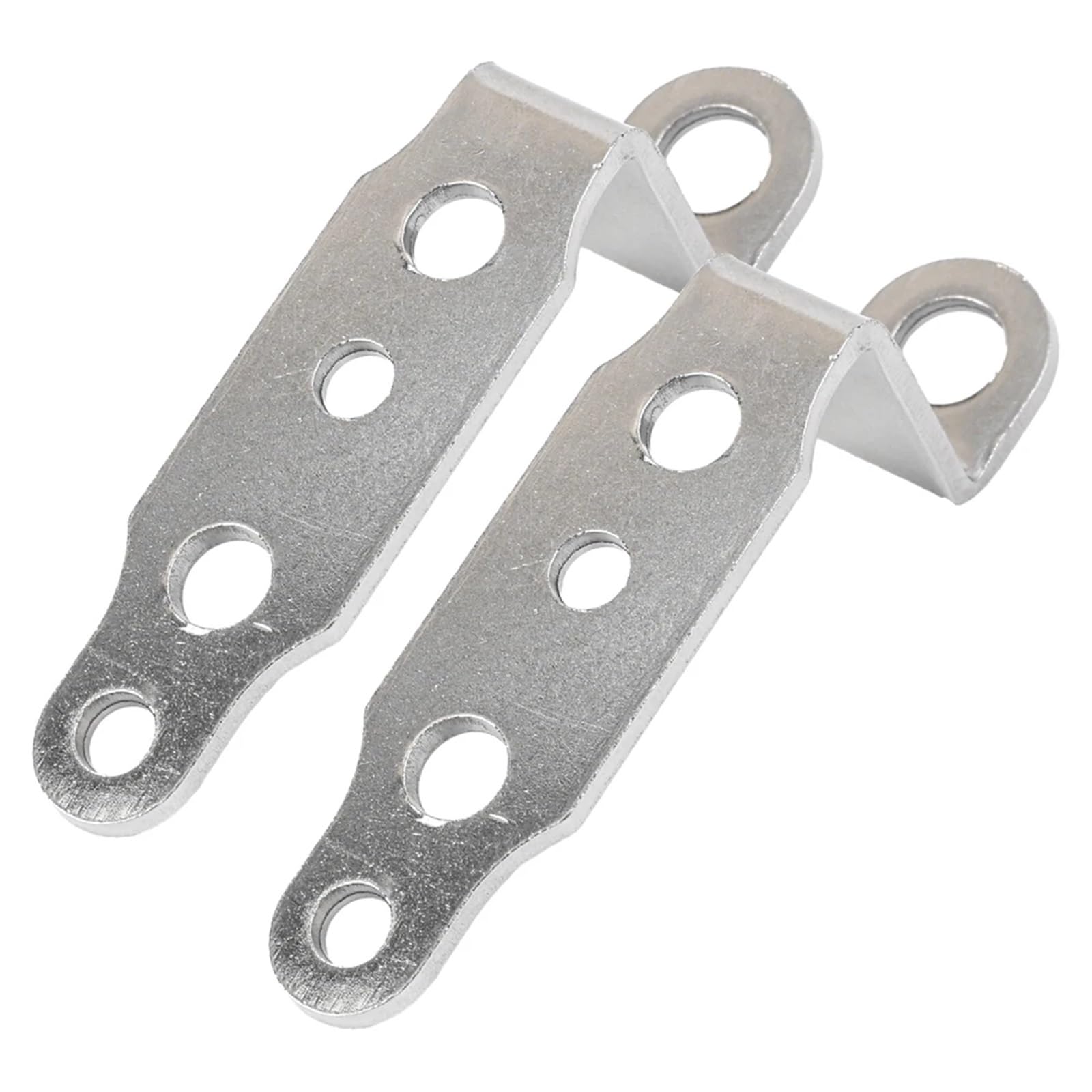 Light Tube Clamp Motorcycle Headlights Bracket Universal Electric Scooter Modification Rearview Mirror Spotlight Aluminum Alloy(2pcs Silver)