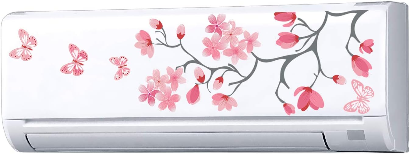 Decopix 'Ac Sticker Fridge Sticker Wall Sticker Split Ac Stickers Air Conditioner Sticker - Standard Size (Fit for All Models/Sizes/Brands) (Vinyl, Multicolor)' - Sm6012, Self-Adhesive
