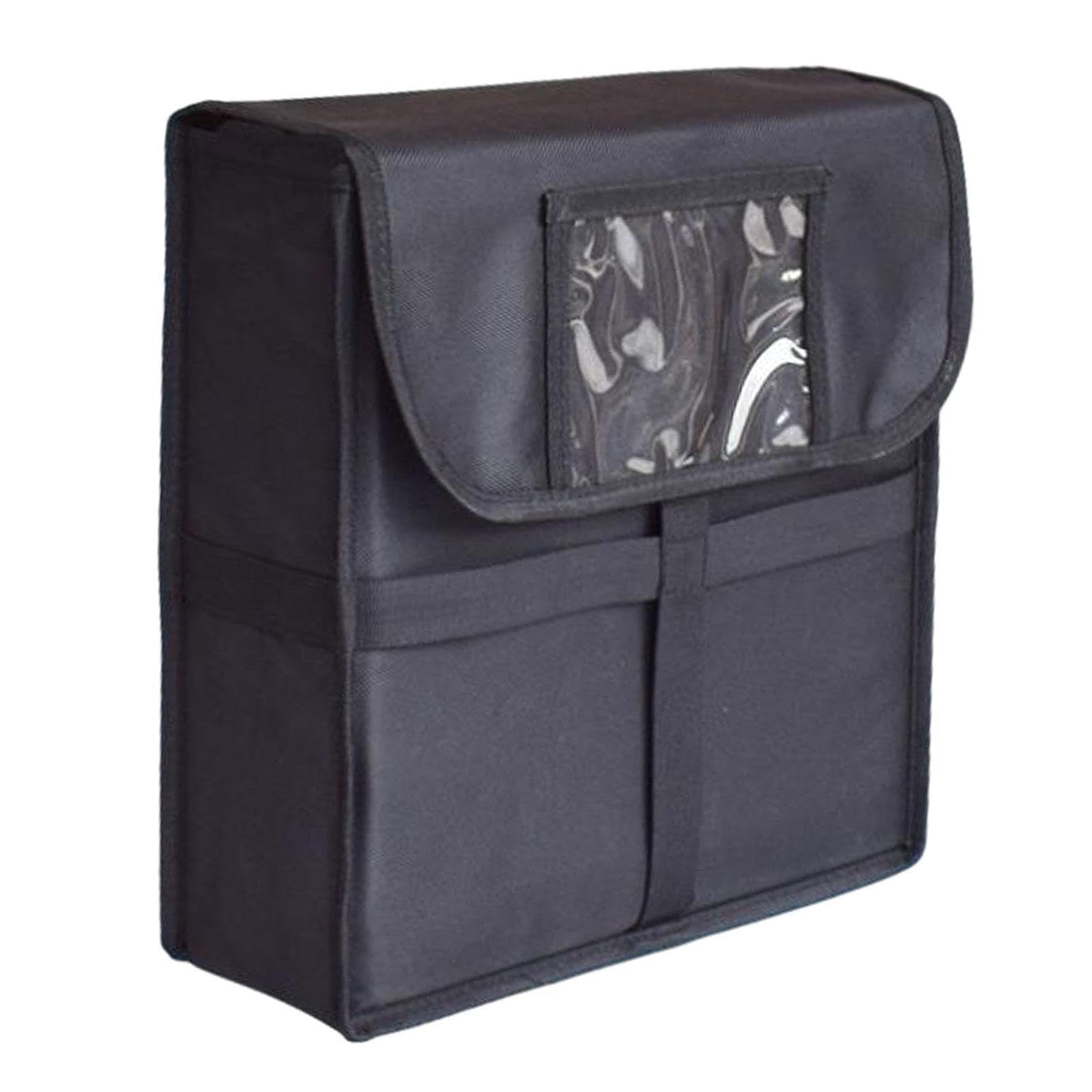 YIXANNX Heat Insulated Backpack Construction Ensuring Durable While Delivering Pizzas Effortlessly and Thermal Insulation Inside Insulated Food Delivery Bag, Black, 33x33x11cm