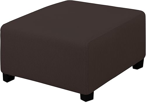Miniatura 53 de Easy-Going Funda Elástica para Otomana Longitud 20-30 pulgadas Taburete de Almacenamiento Plegable Protector de Muebles Funda Rectangular Suave con