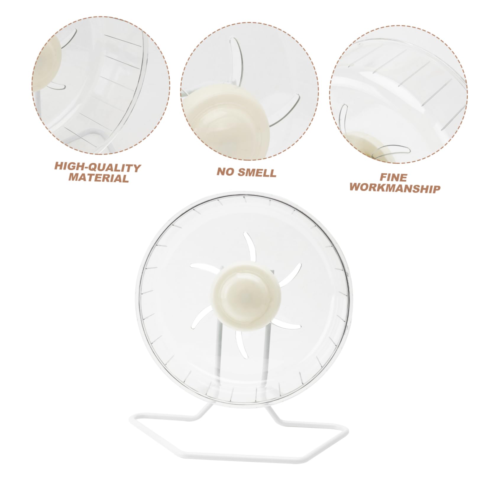 Roue D’Exercice Silencieuse pour Hamster, Jouet à Roue Blanc