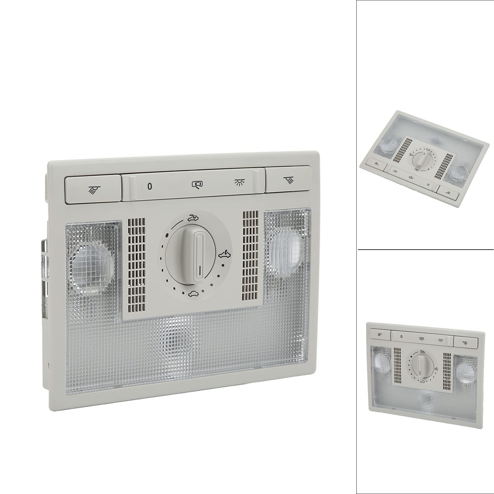 Iluminación Interior Rv, Luz de Lectura de Cúpula Gris 6Q0959613a Reemplazo de Accesorios de Coche 6QD947105E para Asiento de Ajuste Universal Altea Toledo