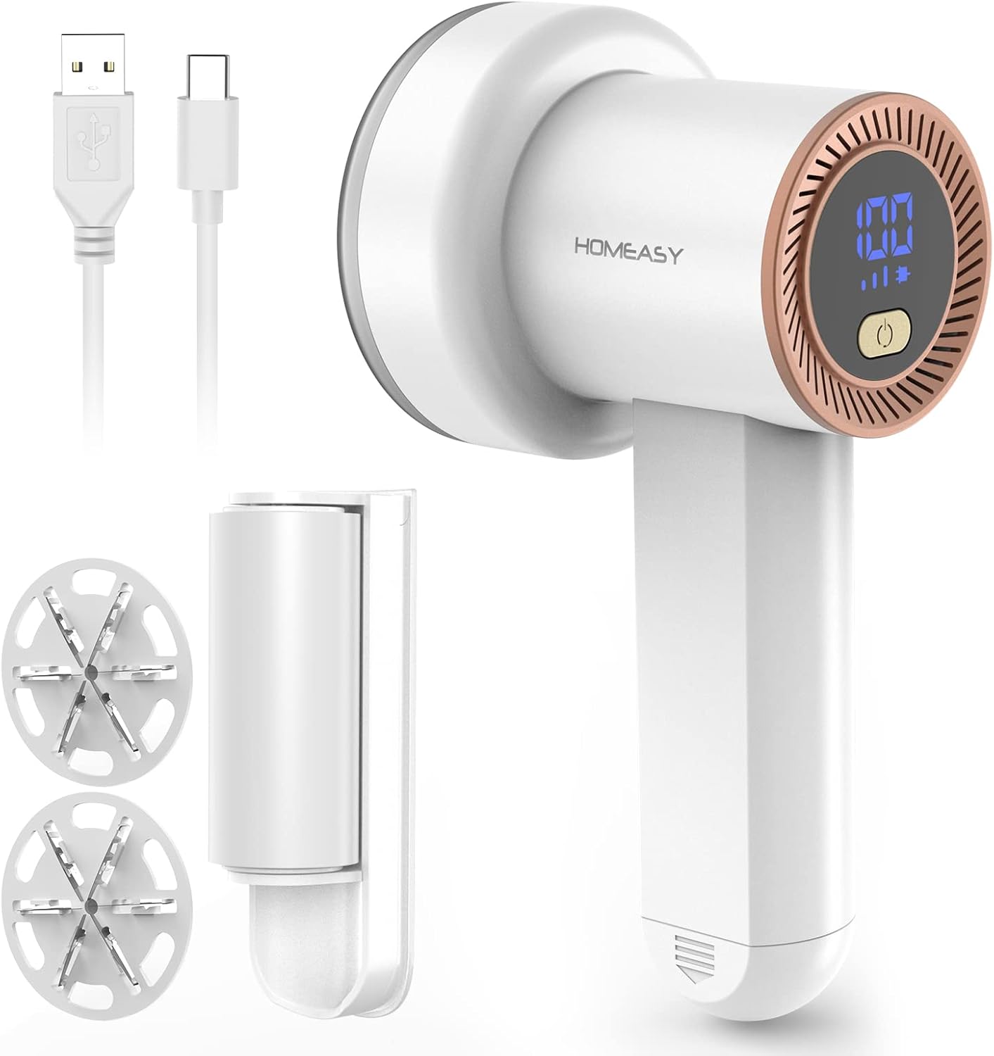 Fabric Shaver Fuzz Remover Rechargeable, HOMEASY Electric