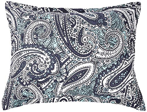 Amazon Basics 6-Piece Ultra-Soft Microfiber Bed-In-A-Bag Comforter Bedding Set - Twin/Twin XL, Blue Paisley - Image 3