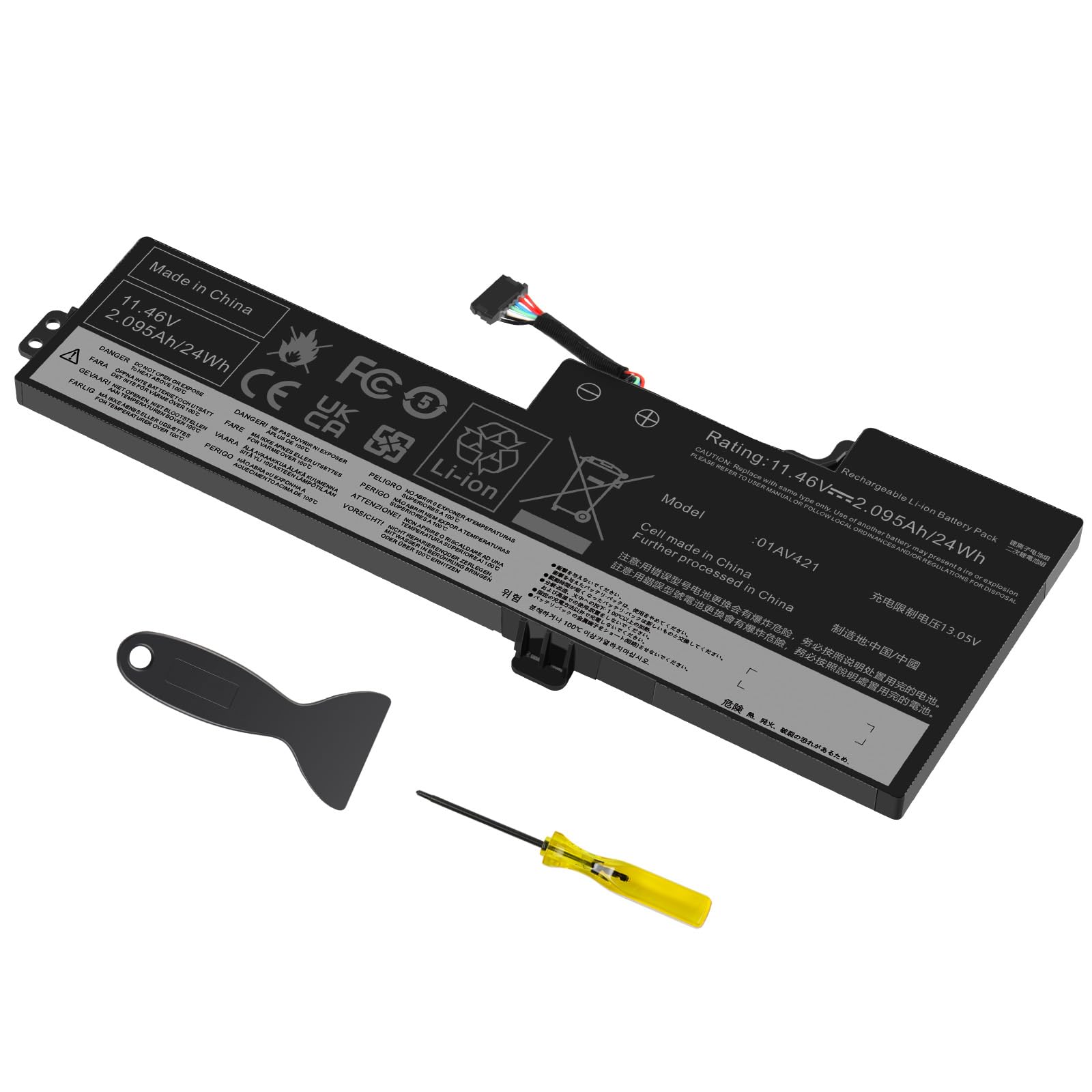 ASUNCELL 11.46V/24Wh 01AV421 Laptop-Akku für Lenovo ThinkPad T470 T480 A475 A485 TP25 (Anniversary Edition 25) Series, 01AV421 01AV419 01AV420 01AV489 SB10K97576 SB10K97577 SB10K97578