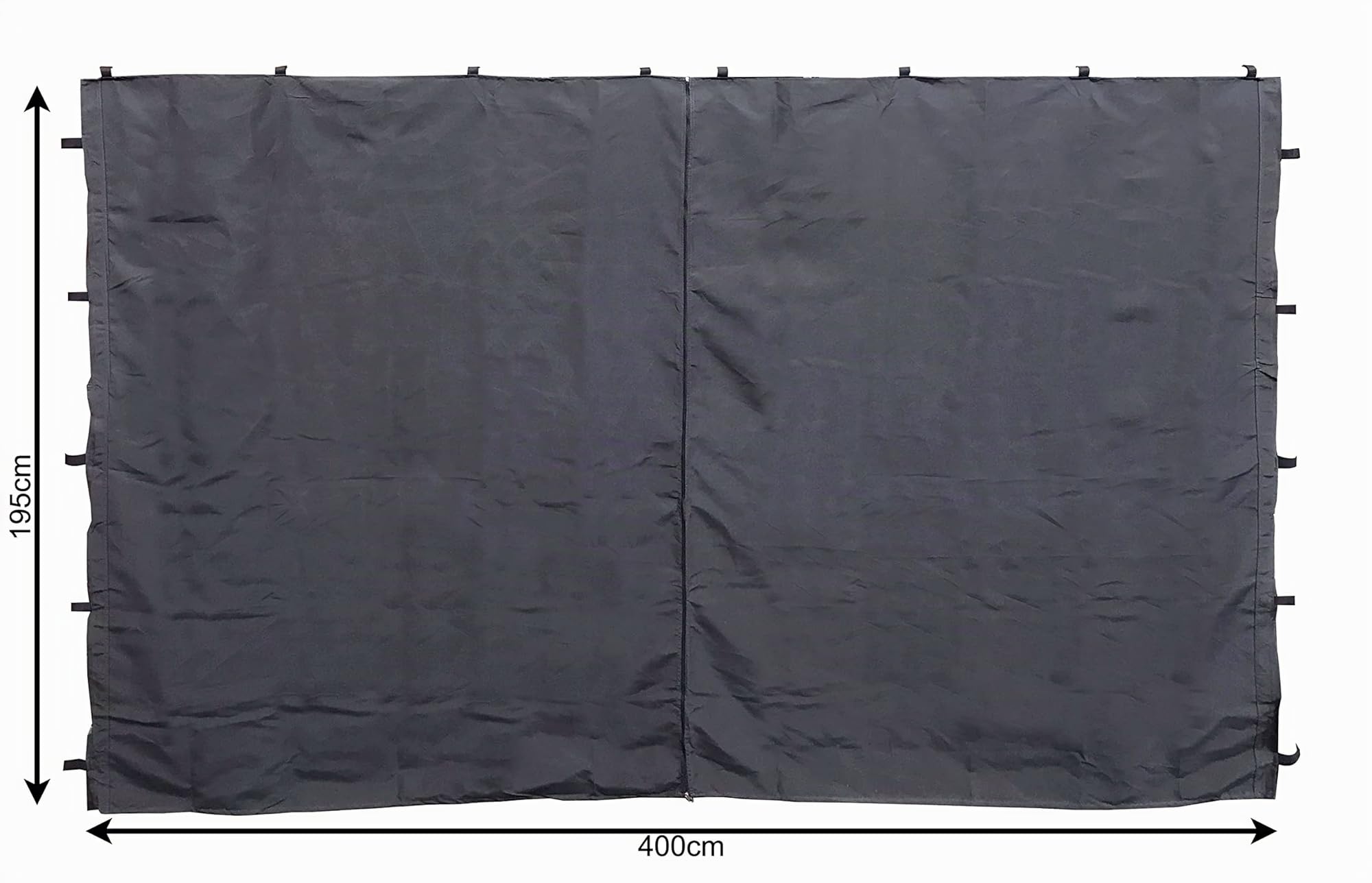 QUICK STAR 2 Parti Laterali con Cerniera per Gazebo 3 x 4 m Parete Laterale Antracite RAL 7012