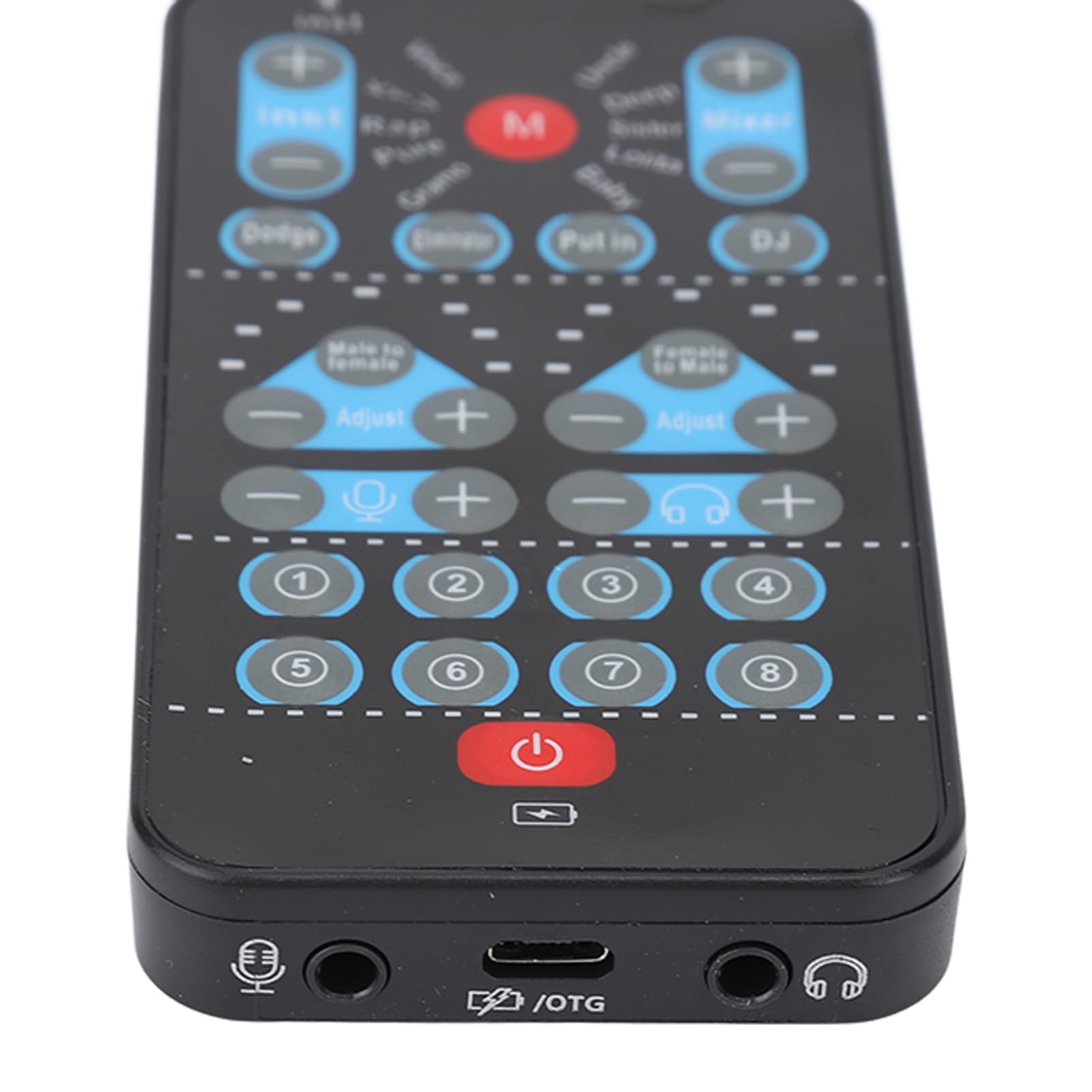 Cambia Voce per, Mini Voice Changer 8 Effetti Sonori Dispositivo Microfono Abbellimento Carta Palmare Telefono Cellulare Computer Dults Halloween Supporto Multi Lingue