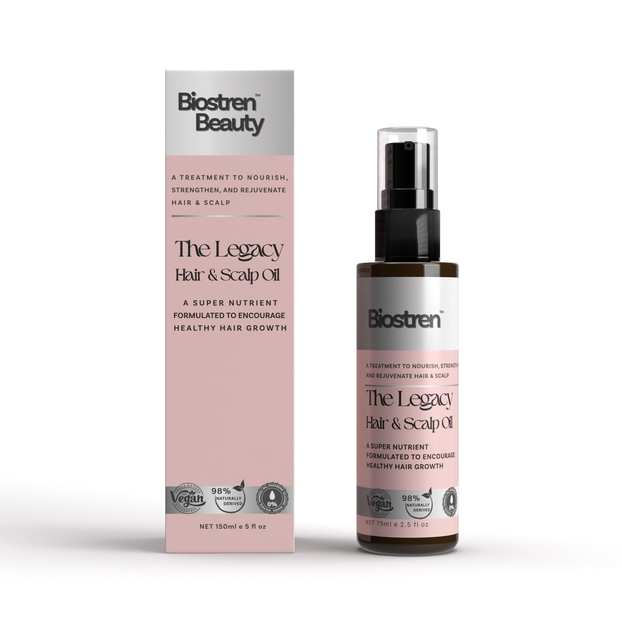 BiostrenThe Legacy Oil – 5fl oz Scalp and Hair Care Oil – Natural Botanical Oils, Rosemary, Vitamin E – Pre-Wash Hair Growth Treatment for Thinning, Dry, Damaged Hair