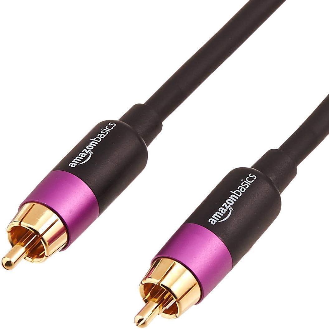 Amazon Basics RCA Cable para subwoofer, 4.6 m, Oro Amazon.it Elettronica