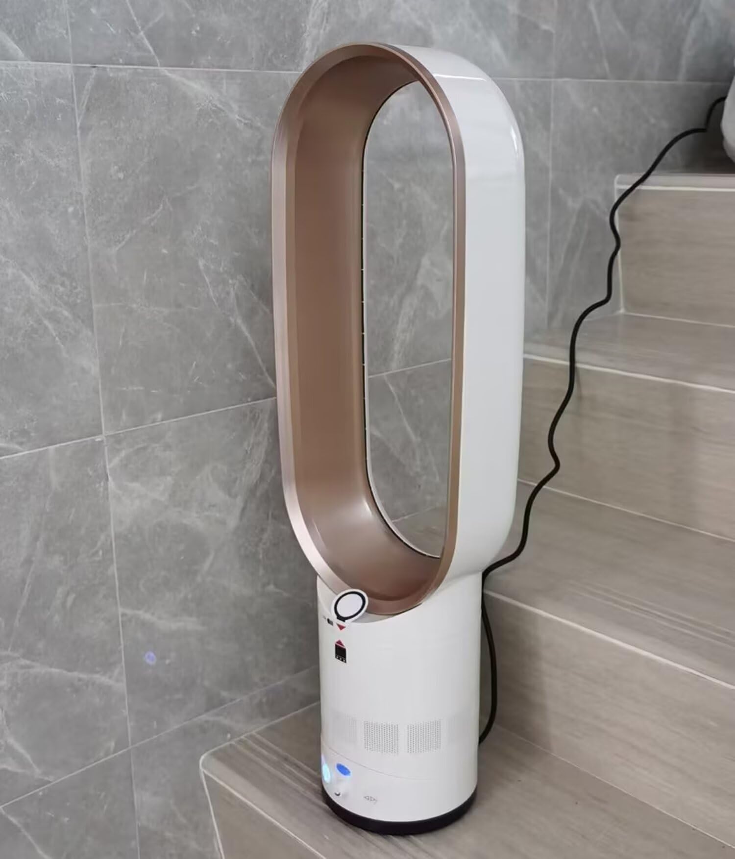 Ventilador de torre 16 pulgadas,ventilador sin aspas con remoto,ventilador eléctrico doméstico de bajo consumo para verano,rotación 90 grados,temporizador de 0,5 a 2 h,velocidad del viento continua
