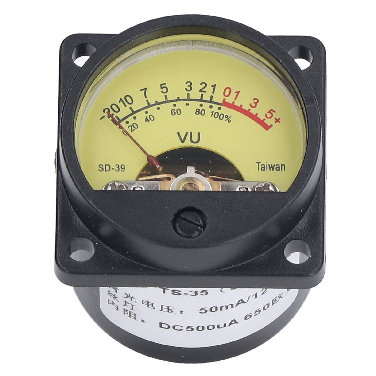 VU Meter, VU Meter Vibration Static Proof Amplifier Volume Level Meter With Backlight VU Panel Meter Plastic Iron VU Meter, Sound and Noise Meters-image-26
