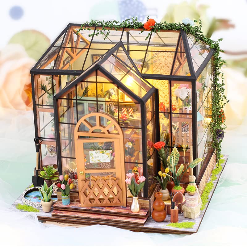 Kit fai da te per casa in miniatura, kit per la costruzione di mini case, kit fai da te, piccolo modello per adulti da costruire, angolo libro in legno 3D per principianti, per amici di famiglia