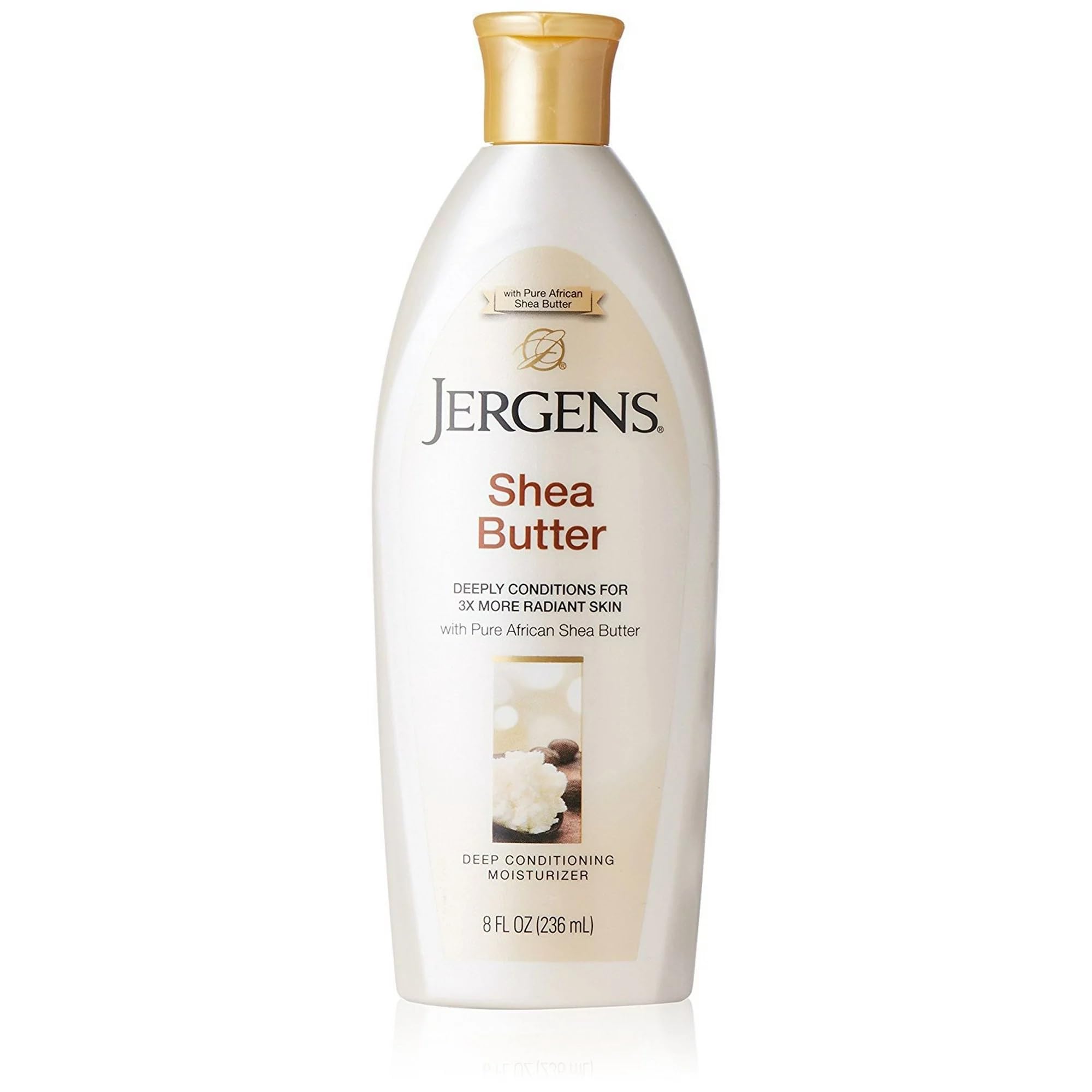 Jergens Shea Butter Deep Conditioning Moisturizer 8 oz (Pack of 4)