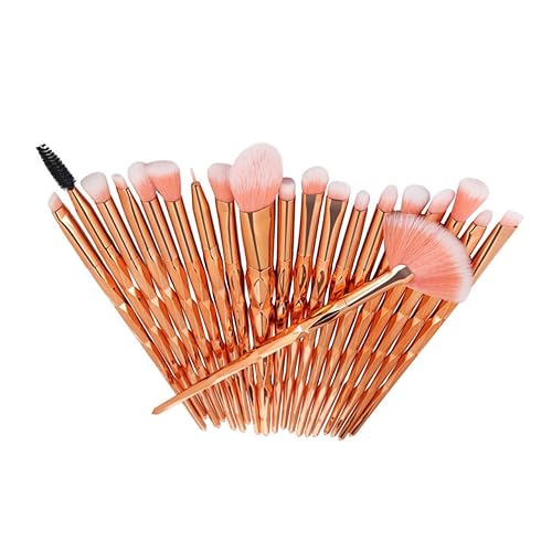 Balacoo 20pcs Set Make up Brush Makeupset Diamond Kits Eyeliner Brush Gradient Cosmetic Brush Foundation Brush Blending Brush Brochas De Maquillaje