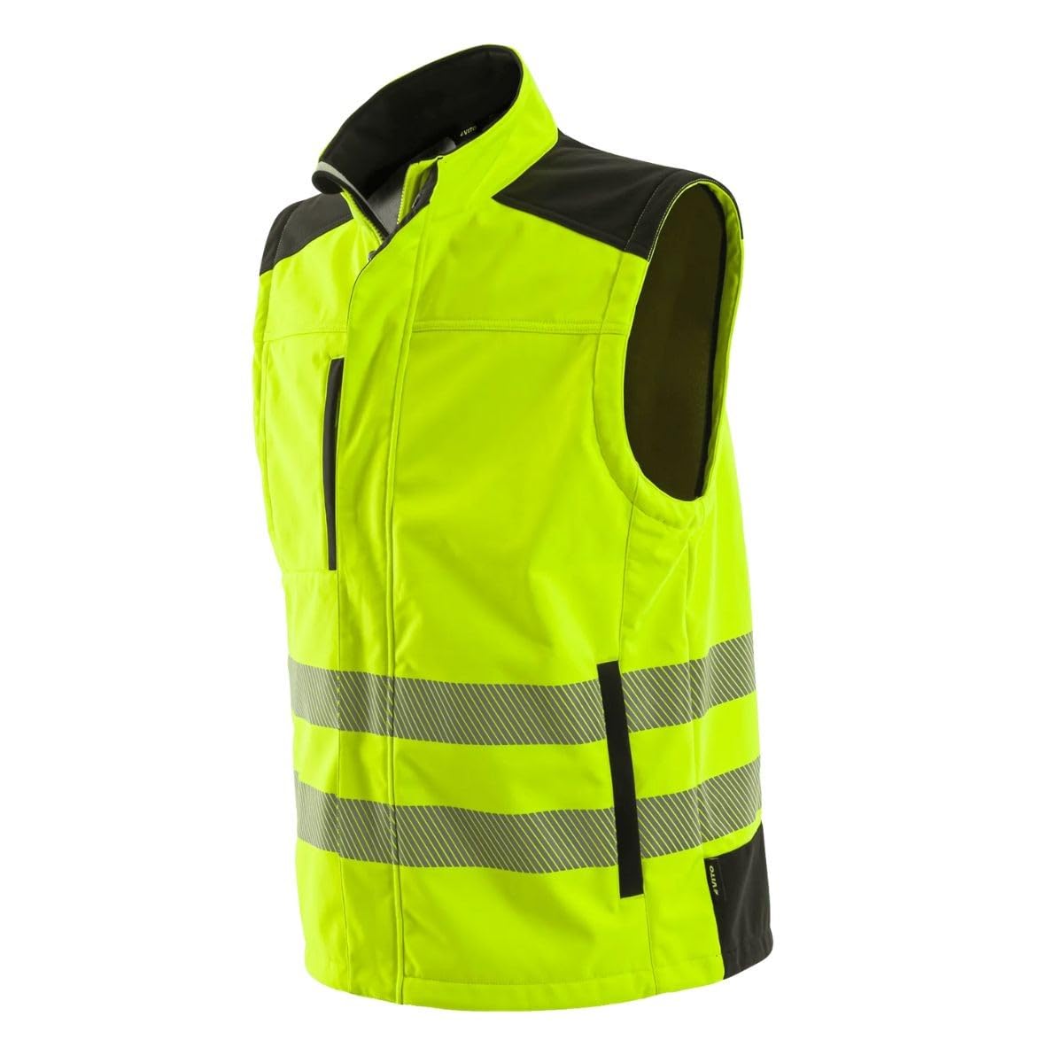 VITO - Veste Haute Visibilité EPI Taille S au XXL Modulable en Gilet Sans Manches Sécurité Chantier Homme Femme