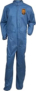 KleenGuard 58504 A20 Coveralls, MICROFORCE Barrier SMS Fabric, Blue, X-Large (Case of 24)
