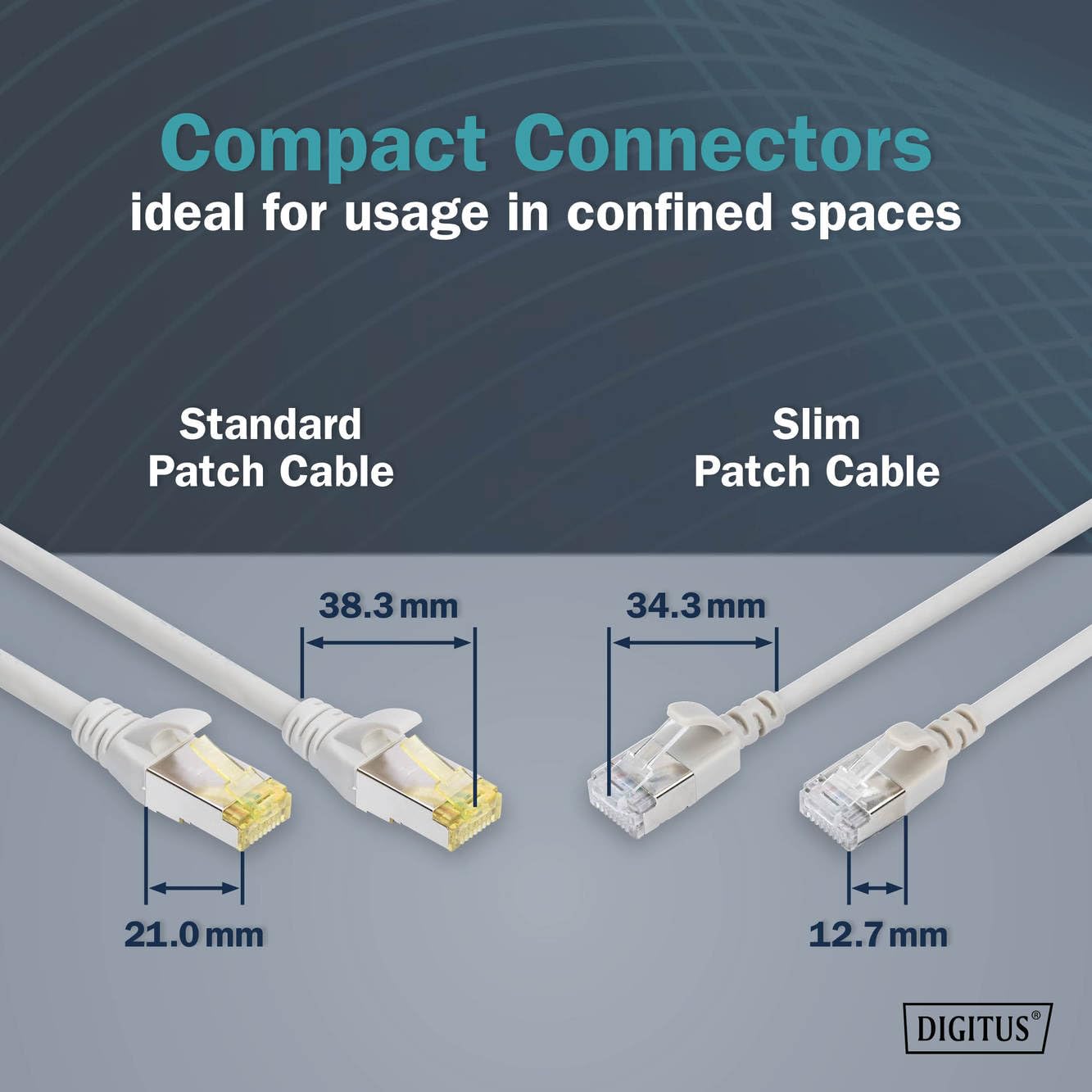 DIGITUS Câble LAN Cat 6A – 3 m – 10 pièces – Slim – F/FTP – Gris | 10 Gbit/s – Blindé – PoE+ – AWG 32/7 – LSZH – Câble réseau RJ45 – Compatible Cat 6 et Cat 7