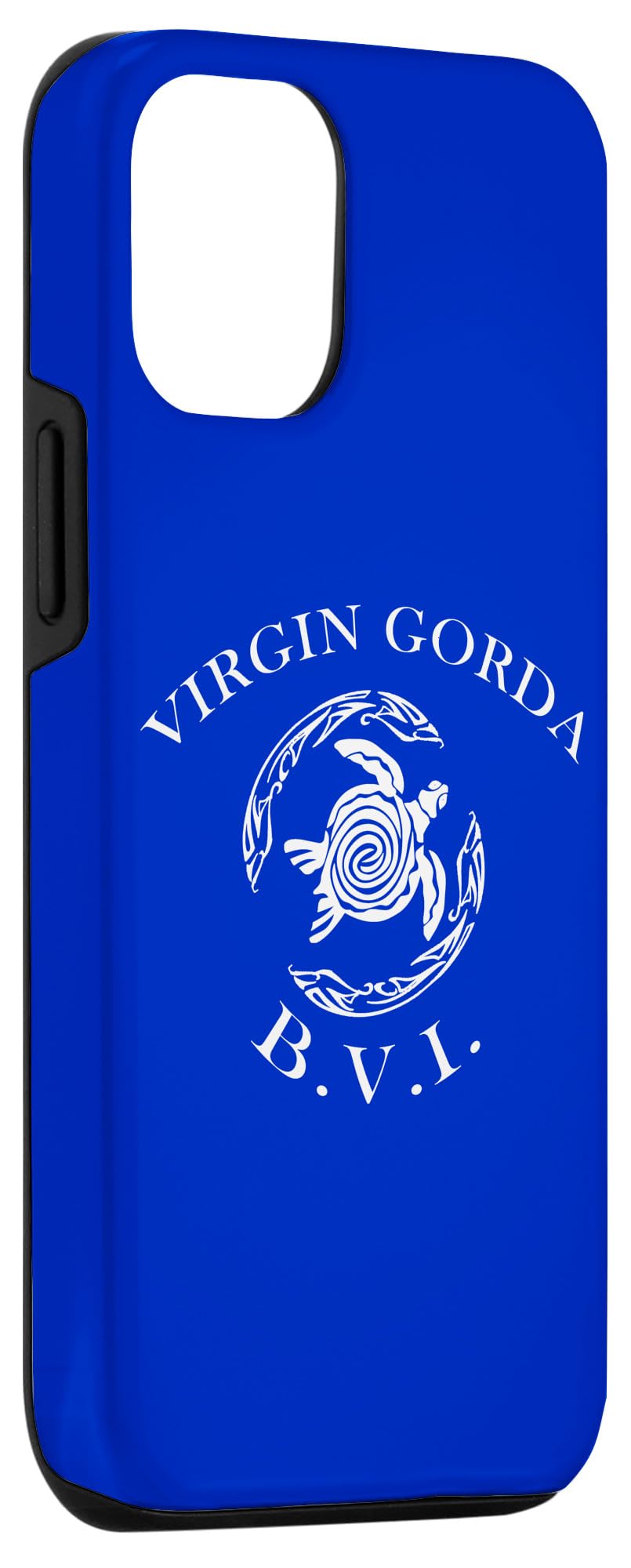 iPhone 14 British Virgin Islands Vintage Tribal Turtle Case - Image 3