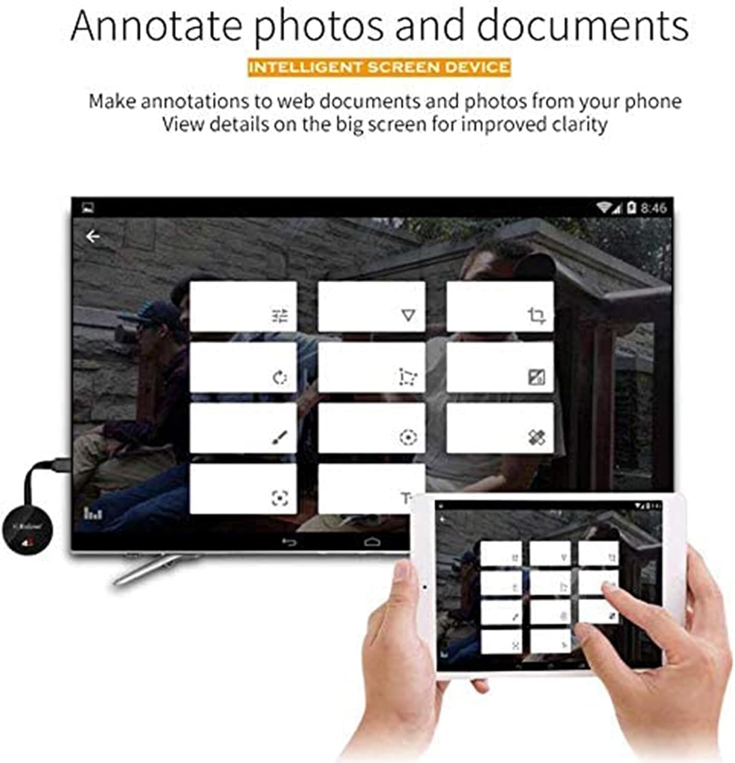 Discount 90% picK-me Wireless WiFi Display Dongle 4K UHD Adapter HDMI, 5G / 2.4GHz Dual Band Video Sharing Media, Compatible Android iOS Windows -Support Miracast Airplay DLNA TV for Laptop Phone to TV Monitor
