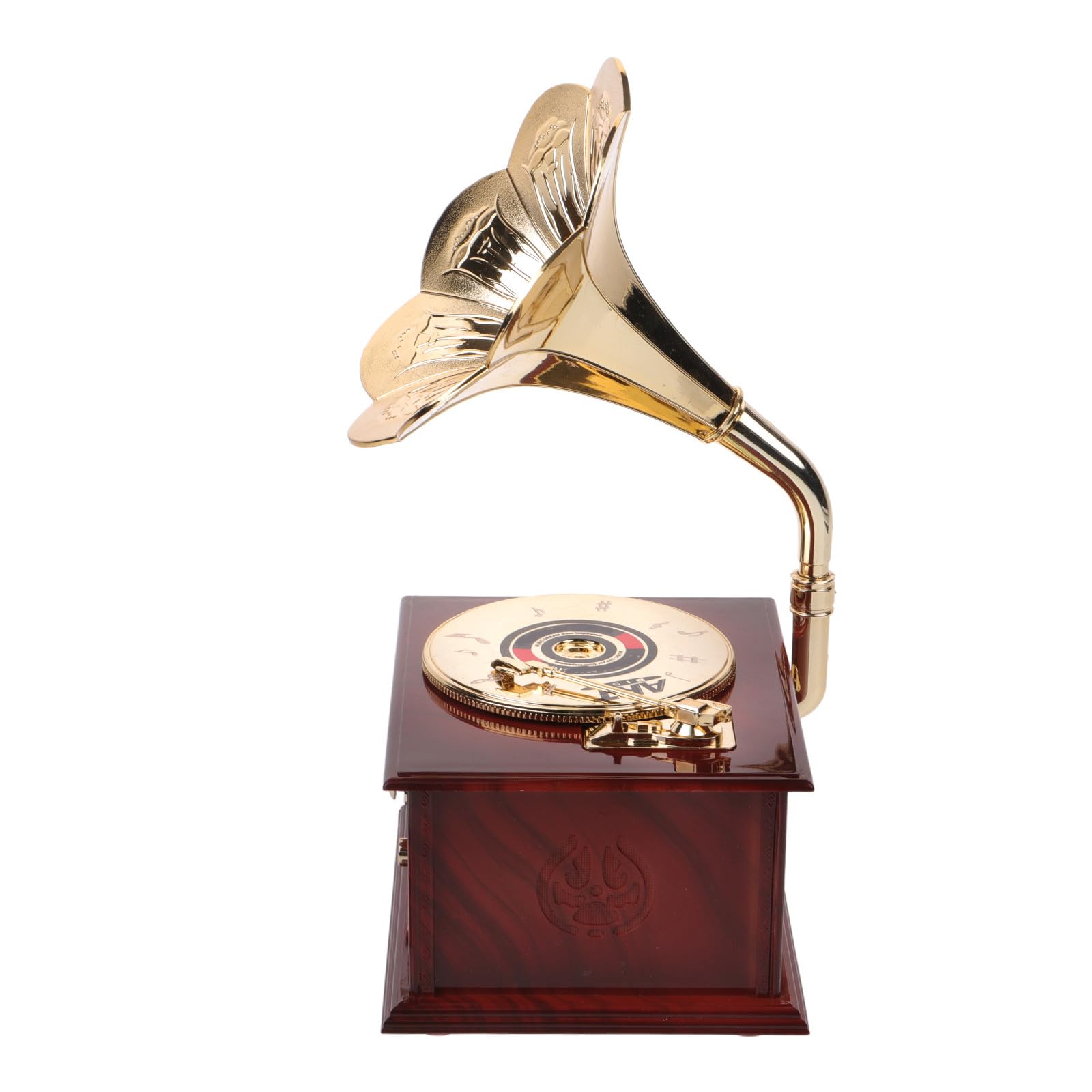 Healeved Carillon Multifunzionale Stile retrò in ABS Marrone Meccanismo a Carica, Scatola della Musica Decorativa per Arredamento Casa e Regalo Originale