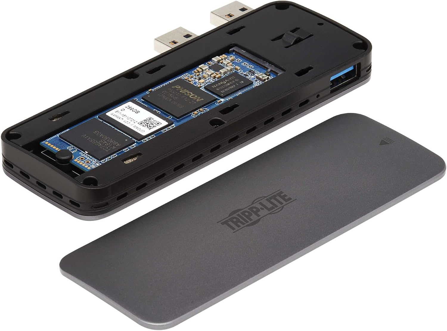 Tripp Lite PlayStation 5 SSD Enclosure, USB 3.2 Gen 2 Up to 10 Gigabytes Per Second, SSD Not Included - Multi-Size M.2, PCIe, and NVMe - Sturdy Aluminum Housing, 1-Year Warranty (U357-1M2-NVMEG2)