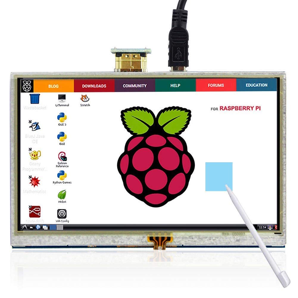 Buy ELECROW 5 Inch Raspberry Pi Screen Touchscreen 800x480 TFT LCD