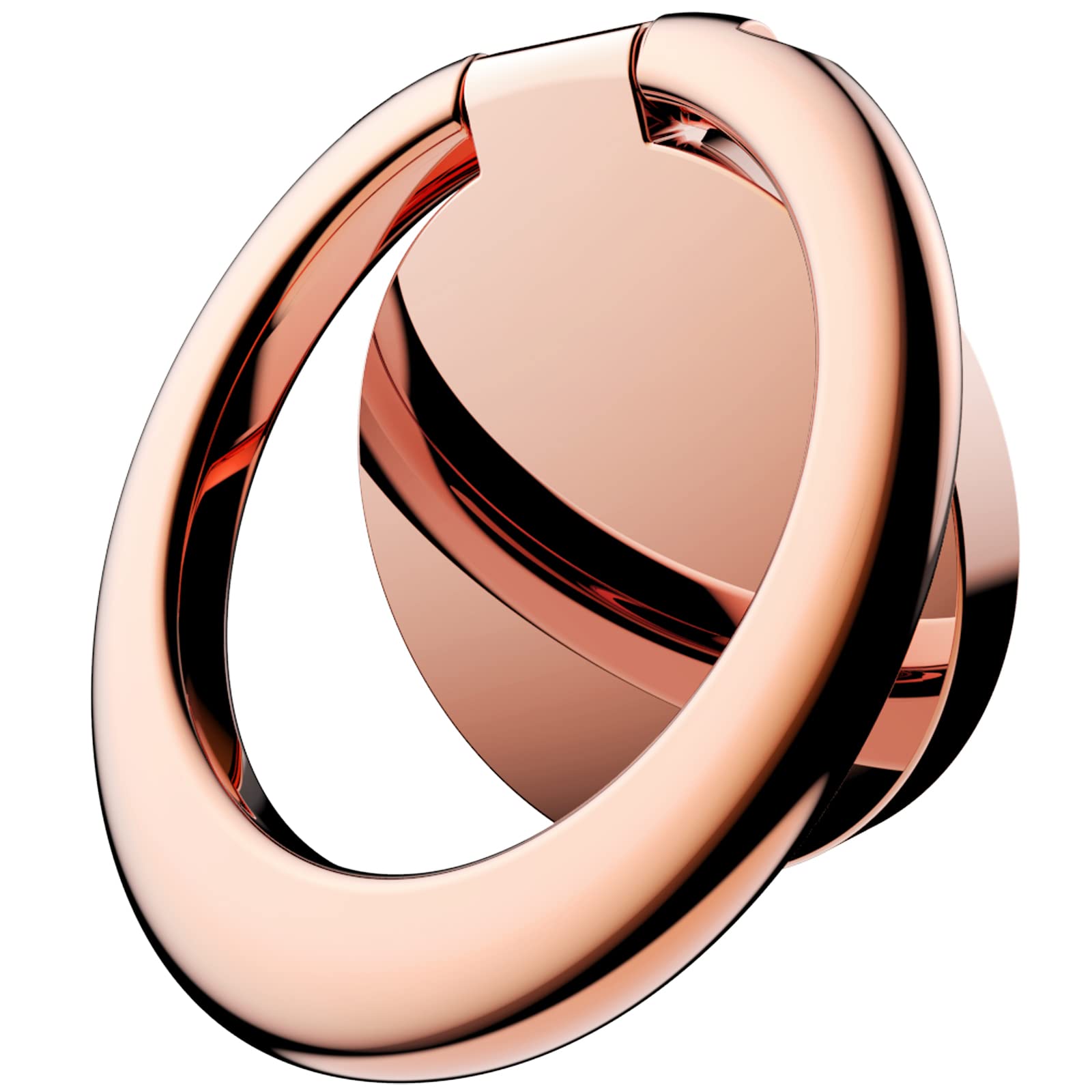 JETech Cell Phone Ring Holder, 360 Degree Rotation Metal Finger Grip Adjustable Cellphone Stand for Magnetic Car Mount, Compatible with iPhone, Galaxy, Pixel and More Smartphone (Rose Gold)