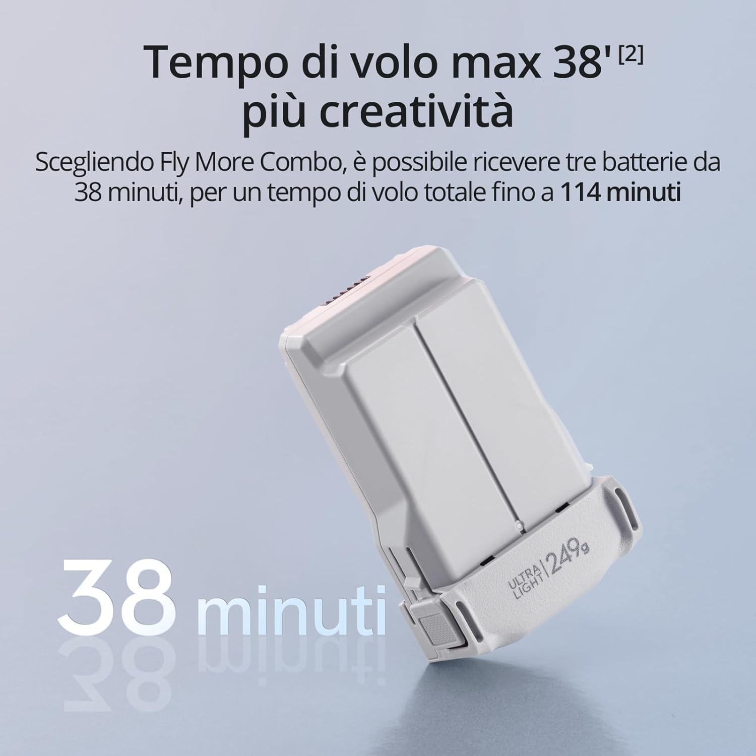 DJI Mini 3 Bundle – Mini Drone con Fotocamera Pieghevole e Leggero con Video in 4K HDR, Autonomia di 38 Minuti, Riprese Verticali Native e Funzioni Intelligenti