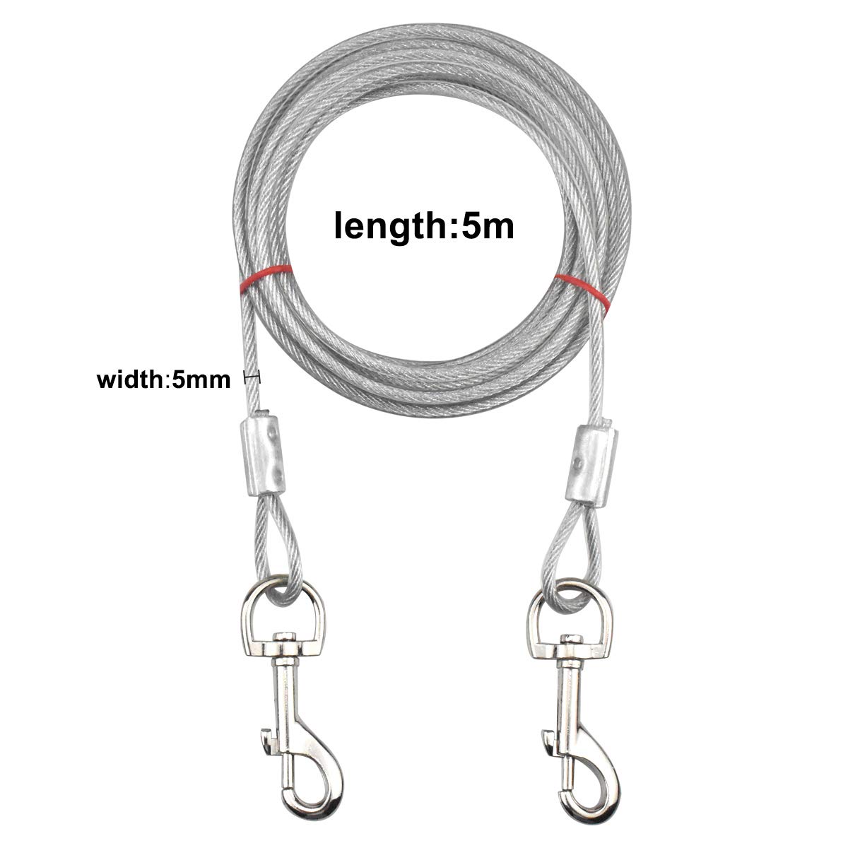 Cavo Per Cani 15M Super Resistente - Guinzaglio Da Esterno Per Razze Grandi Fino A 136kg - Foto 2