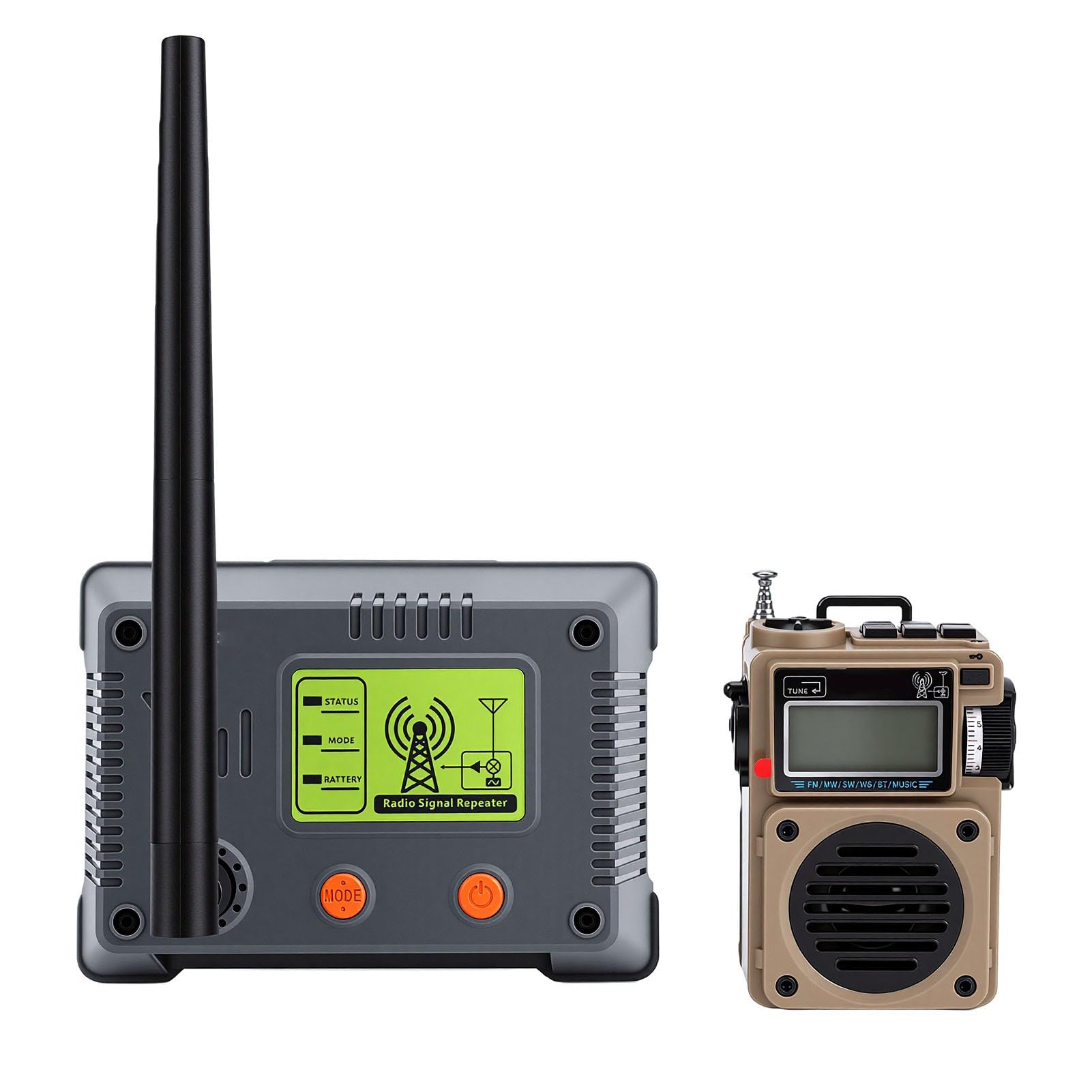 Przenośny Odbiornik Radiowy FM MW SW, Obsługuje Bluetooth 5.2, Odtwarzanie z Karty Pamięci, Głośnik 3 W, głośność 120 DB, z Pilotem i aplikacją