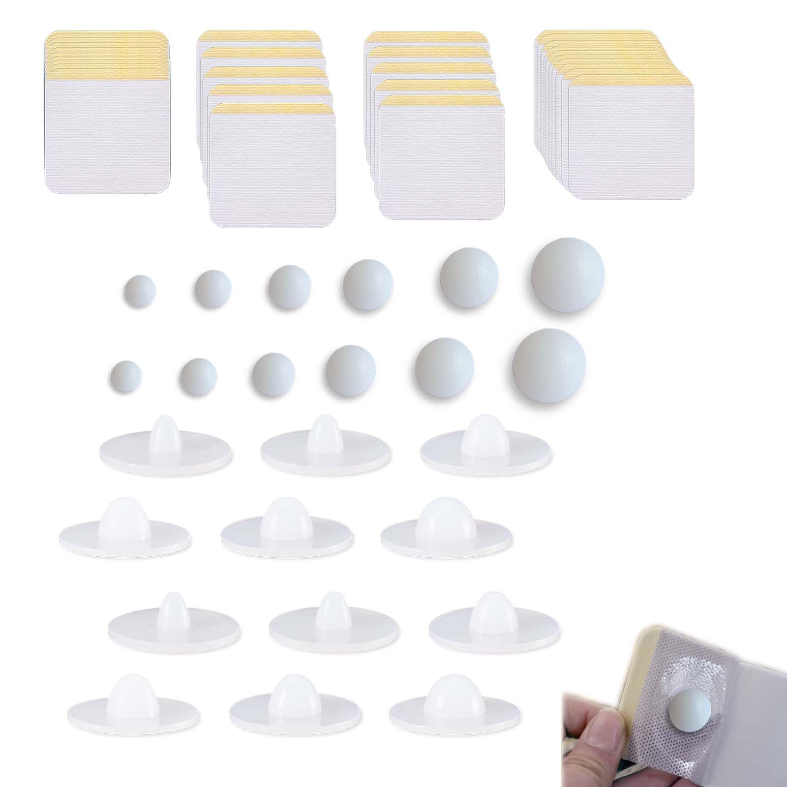 24PC Spherical Shape Soft Silicone Belly Button Plug for Tummy Tuck Recovery - 6 Sizes Comfort Fit, Premium Material