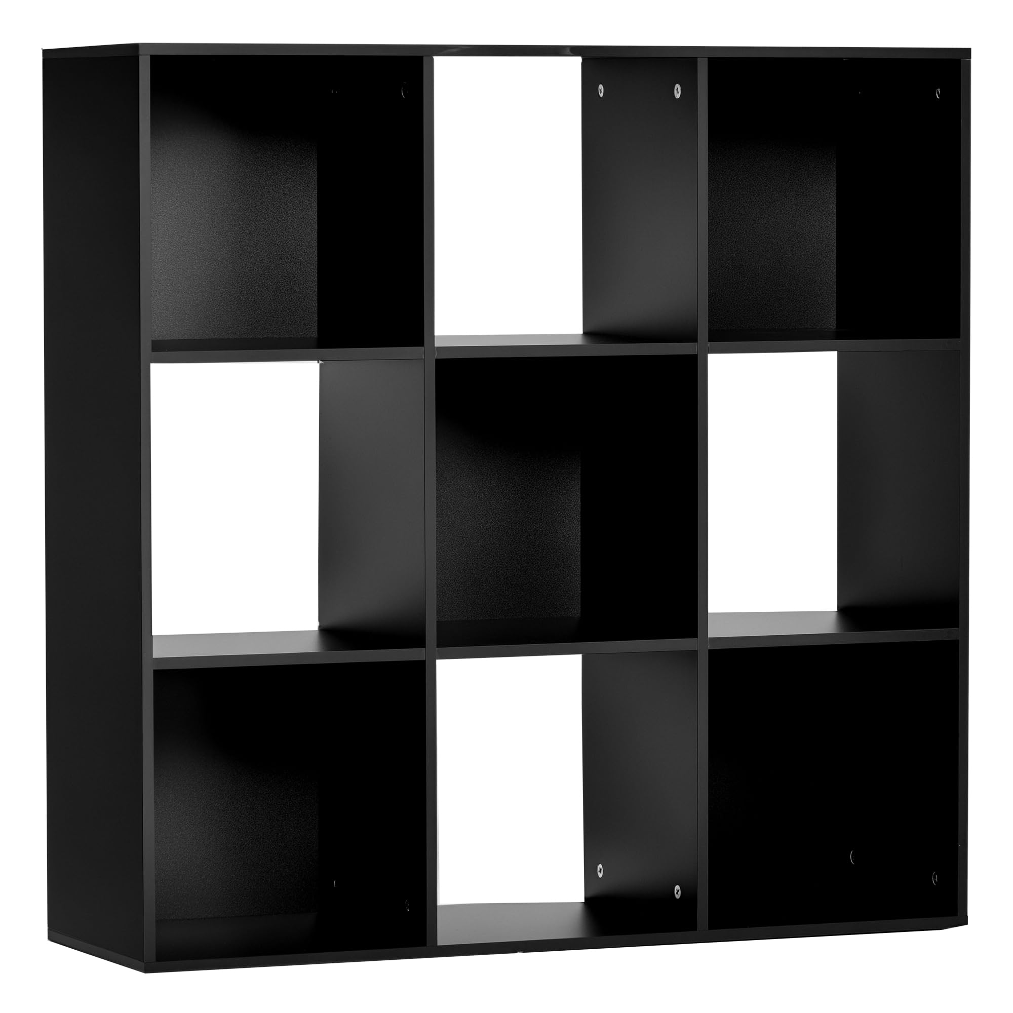 Homcom Black 9 Cube Storage Cupboard Bookcase Bookshelf Home Office,