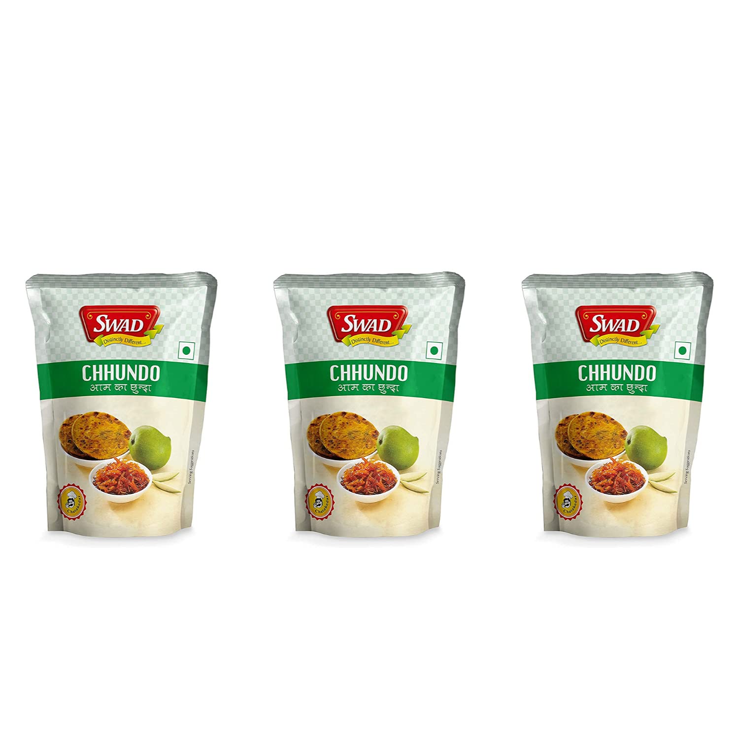 SWAD Traditional Delicious and Tangy Natural Taste Mango Chhundo Pickle | Fresh Sweet Aam Chhunda | Meethi Chutney | Shredded Chatni Pouch Great Flavor 200 Gm Pack of 3