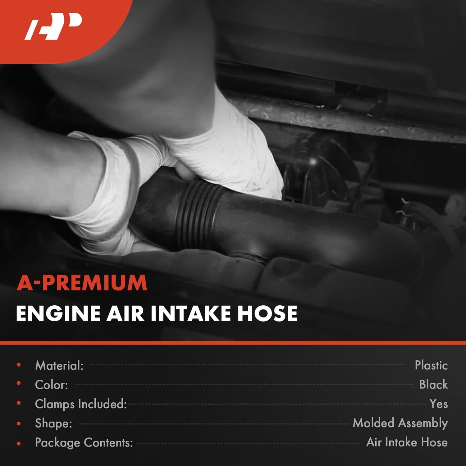 A-Premium Engine Air Clean Intake Tube Hose W/Clamps Compatible with Chevrolet Camaro 2016-2023 & Cadillac CTS 2014-2019, ATS 2013-2019, 2.0L