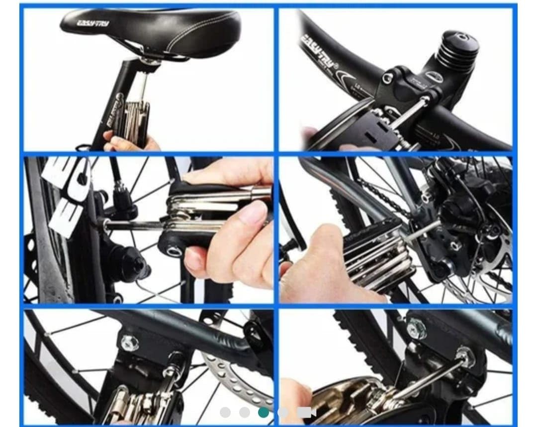 Portable Cycle Tool Kit | Multifunction Bicycle Repair Kit with Hex Wrenches, Screwdrivers & Tire Levers | Essential Bike Maintenance Tools for Road, Mountain & Hybrid Bikes 2
