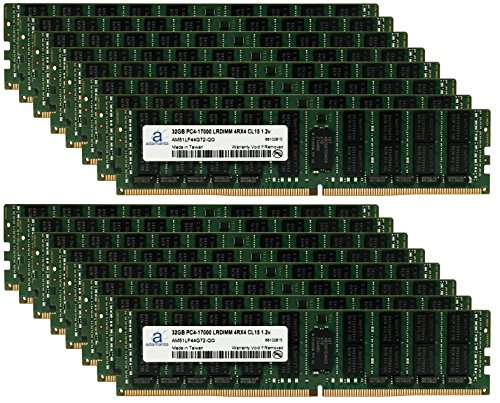 Adamanta 512 GB ( 16 x 32gb ) LRDIMMサーバーメモリアップグレードDell Precision 7910ラックddr4 2133 MHz pc4 ? 17000 ECCロードReduced IMBチップ4rx4 cl15