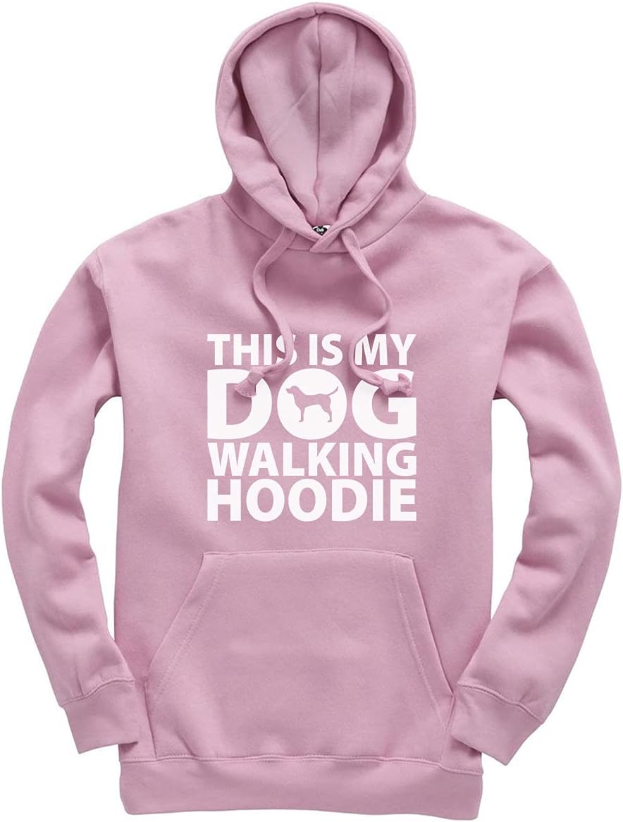 Crazy TeesThis Is My Dog Walking Hoodie Funny Unisex Men's Women's Pullover Top
