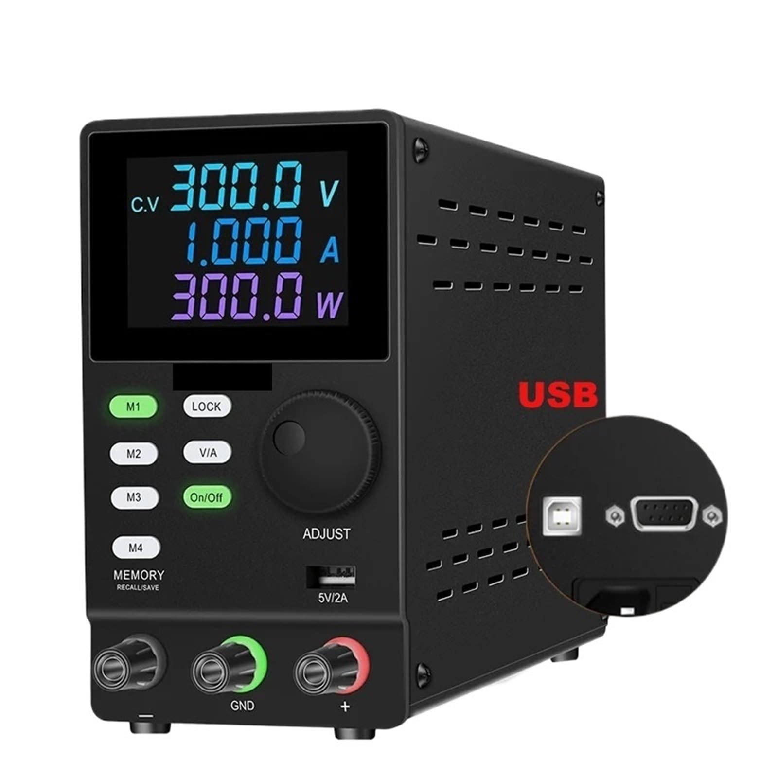 Alimentatore da laboratorio programmabile e regolabile con memoria di archiviazione software for PC RS-232,Edizione Premium