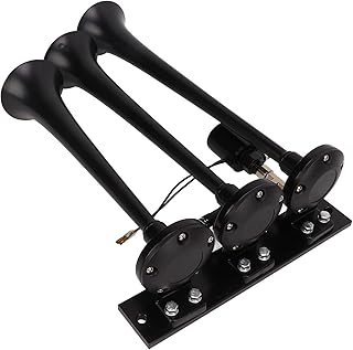 Loud Sound Trumpet Air Horn for Trucks Vans Boats Yachts 135dB 3 Hole Air Horn DC 12V