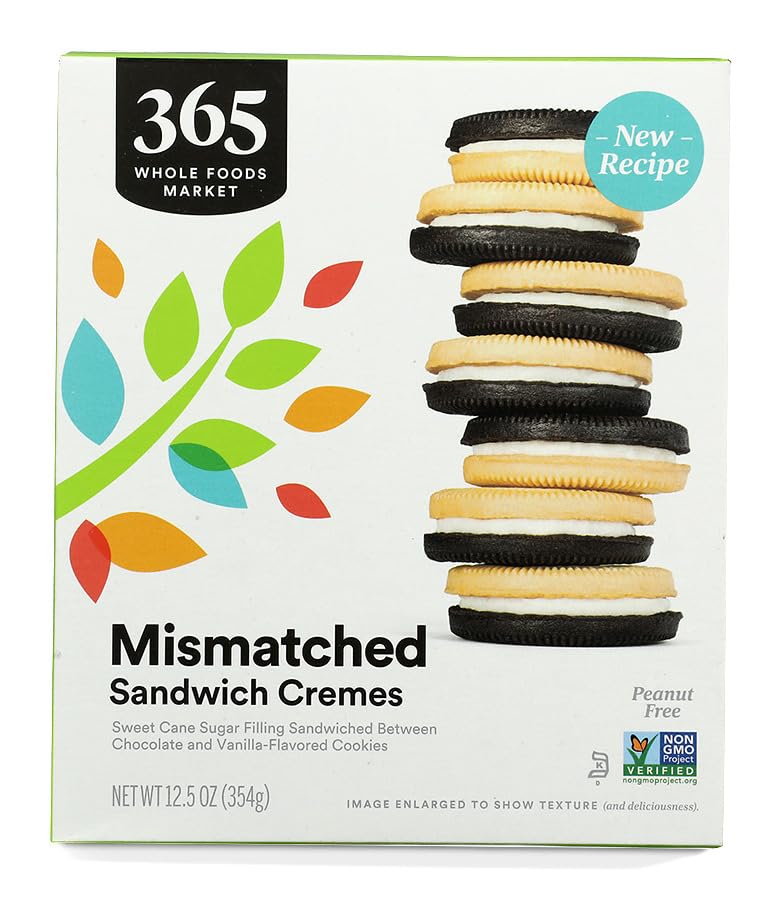 365 by Whole Foods Market Mismatch Sandwich Creme Cookie, 12.5 OZ