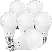 Linkind A19 LED Bulbs 60W Equivalent, 2700K Soft White 800 Lumens, Non-Dimmable 8.5W E26 Base, Energy Saving 6 Pack for Home Office Bedroom