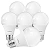 Linkind A19 LED Light Bulb, 60W Equivalent, 2700K Soft White Light Bulbs, 800 Lumens 8.5W Non-Dimmable LED Bulbs, E26 Standard Base, Energy Efficient for Bedroom Home Office, 6 Packs