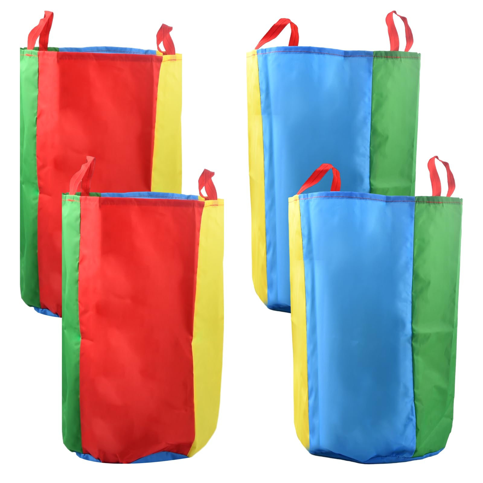 4 PCS Race Sack Bags, Sports Day Kit, Colorful Jumping Bags, Kids Field Race Bag Parent-Children games, Outdoor Sports Balancing Game Activities Equipment for Birthday Family Party