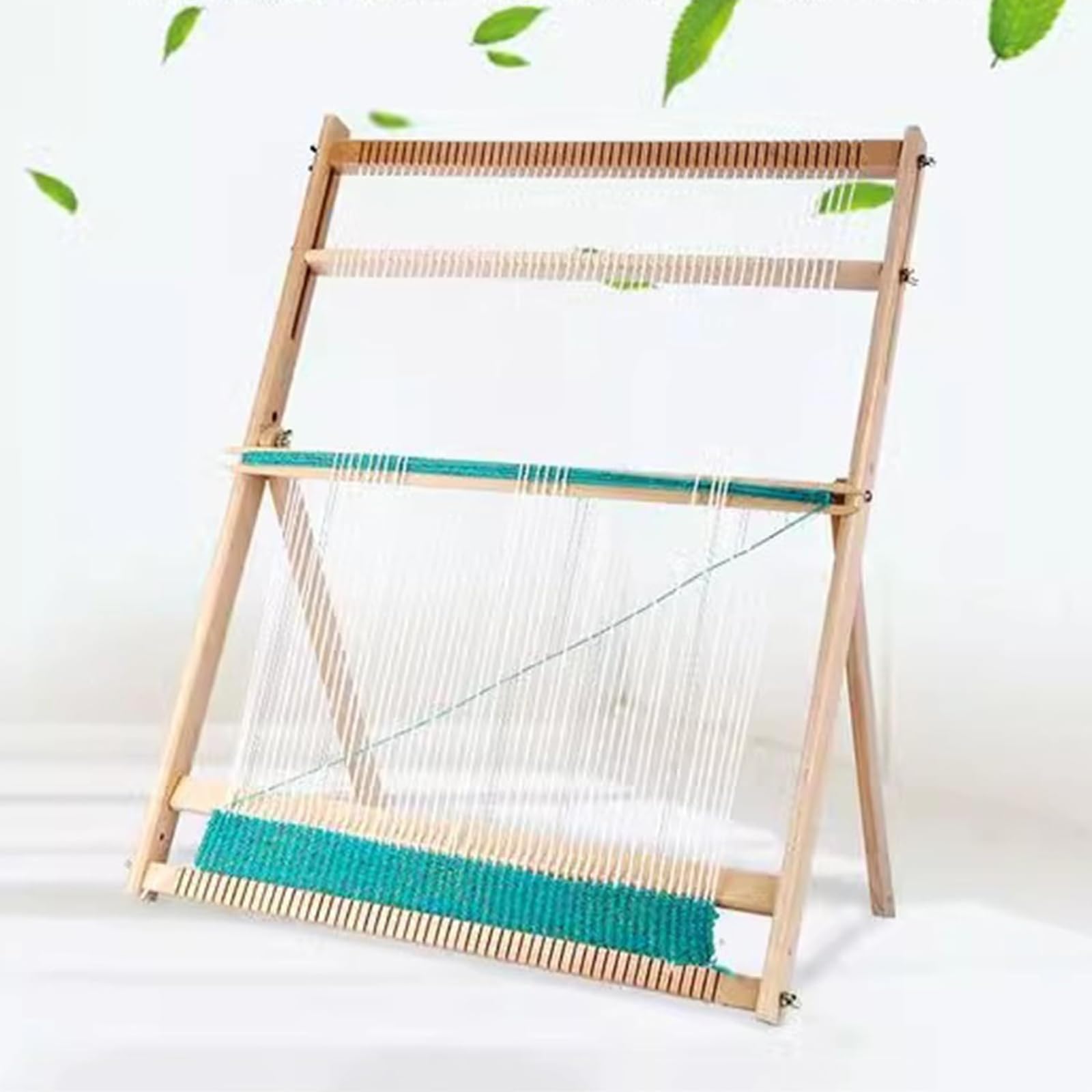 Multifunktionales Webset, DIY-Handstrickmaschine, Holzwebstuhl Mit Glatter, Ebener Rille, Buchenholz Und Robusten Webkammzähnen, Zum Weben Von Wandteppichen, Matten, Teppichen Und Schals