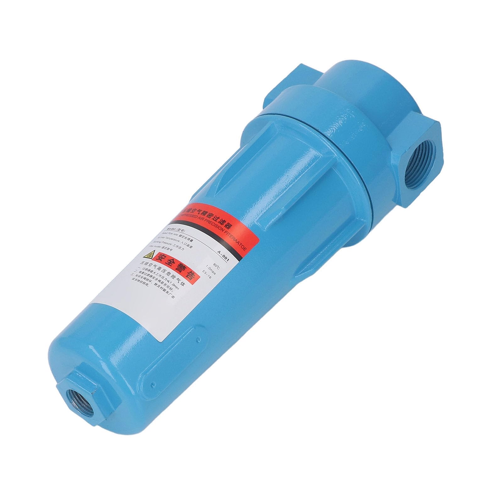 Filtro separatore acqua-olio per compressore d'aria, 3 cm, 1,0 (A-001) | Filtro per compressore d’aria in lega di alluminio con elemento in cotone PP, ingresso/uscita da 3 cm, pressione massima di